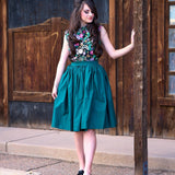 Peggy Swing Skirt in Green