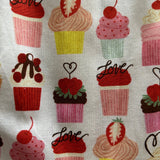 Retro Mod Collared Dress Cupcake Print
