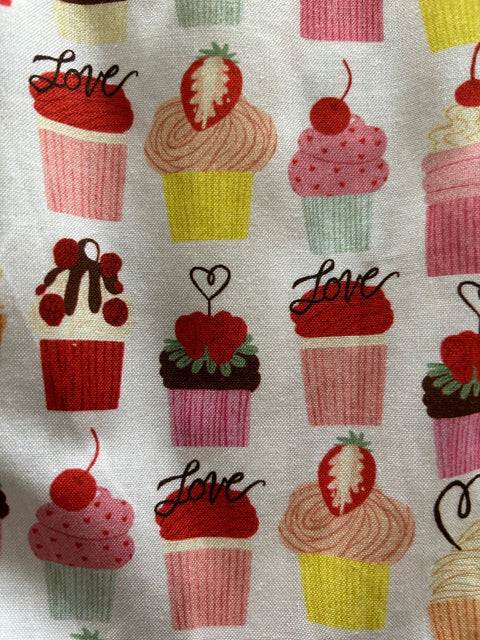 Retro Mod Collared Dress Cupcake Print