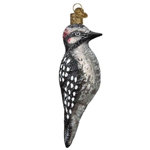 Vintage Hairy Woodpecker Ornament