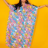 8-Bit A-Frames Pocket Caftan in 2 options