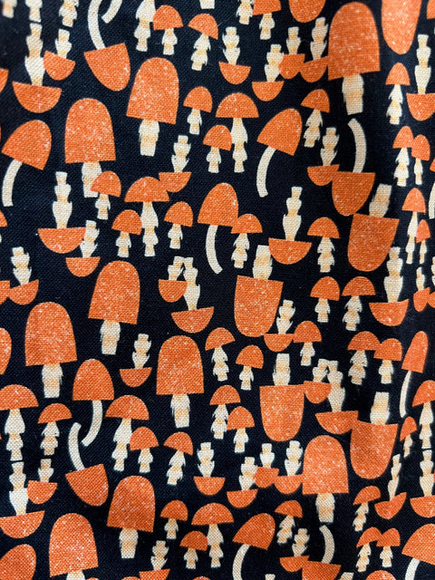 Retro Mod Collared Dress Mushroom