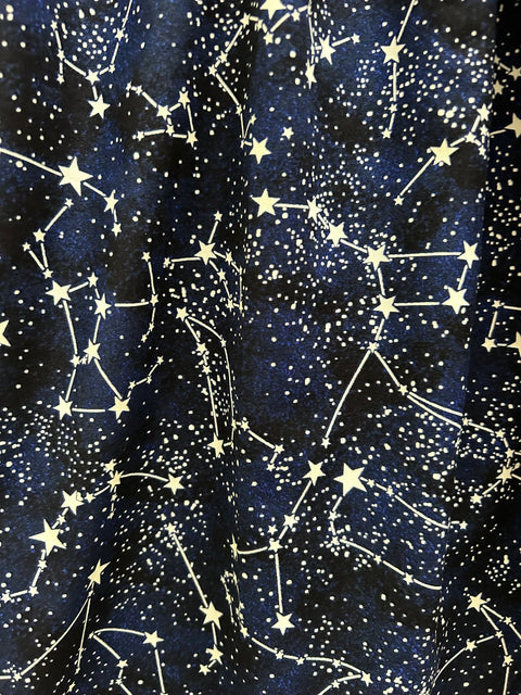 Retro Fit & Flare Dress Glow in the Dark Constellations
