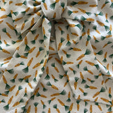 Vintage Style Bow Top in Carrots Print