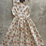 Vintage Style Midi Dress Cows