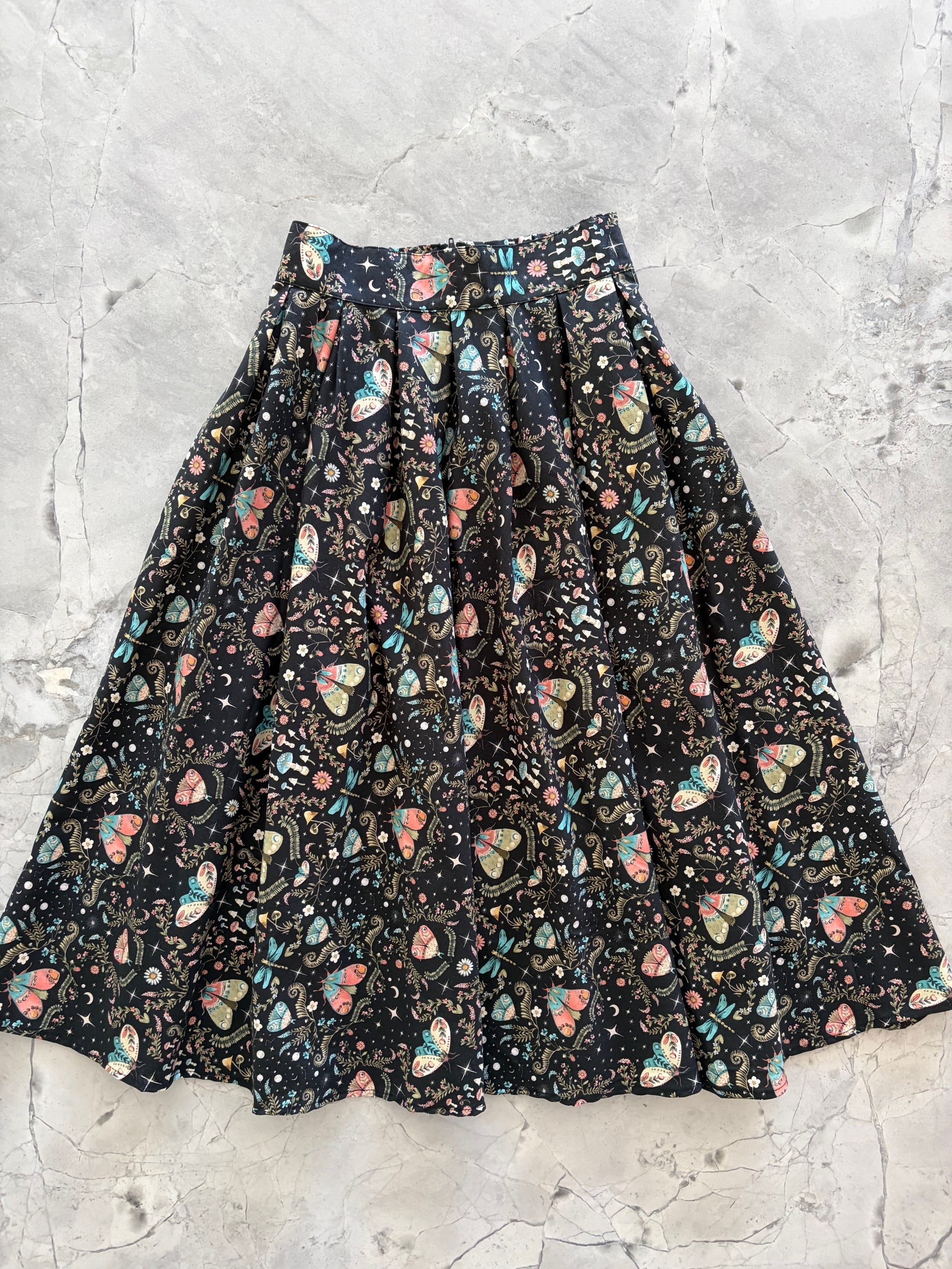 Doris 100% Cotton Skirt - Midnight – ModCloth