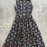 Vintage Style Midi Dress Moths