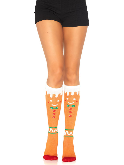 Sonia Gingerbread Man Socks