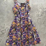 Retro Fit & Flare Dress Glow in the Dark Haunted House