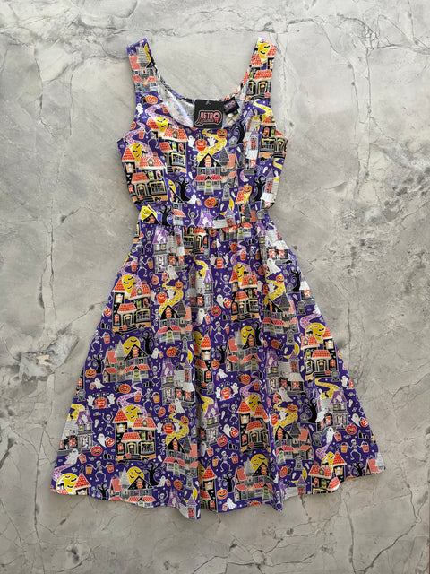 Glow in the Dark Haunted House Fit & Flare Dress