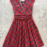 Red Plaid Greta Dress