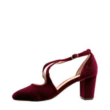 Oren Velvet Mary Jane Heels