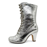 Claire Metallic Victorian Boots