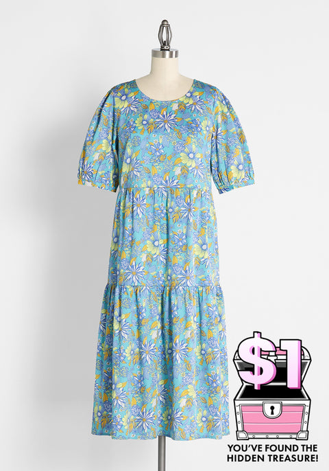 High Tea, High Time Midi Dress (Final Sale)