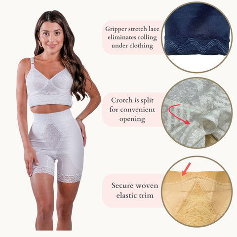 Style 6206 | High Waist Medium Control Thigh Slimmer | No Top Roll