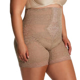 No Roll High Waist Lace Thigh Slimmer with Extra Firm Support | Style 6207
