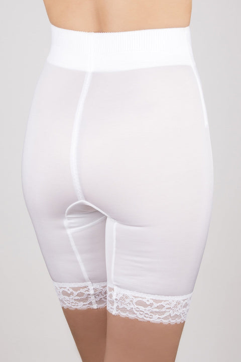 High Waist Thigh Slimmer with Tulip Front Panel | Memory Compression Fabric | Medium Support | Style 6226