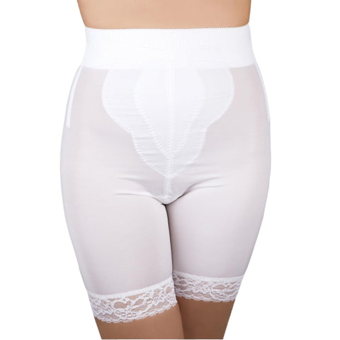 High Waist Thigh Slimmer with Tulip Front Panel | Memory Compression Fabric | Medium Support | Style 6226