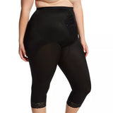 Waistline Capri Pant Liner with Tummy Control Panel | Memory Compression Fabric | Medium Support | Style 6265