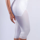 Waistline Capri Pant Liner with Tummy Control Panel | Memory Compression Fabric | Medium Support | Style 6265