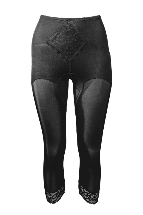 Waistline Capri Pant Liner with Tummy Control Panel | Memory Compression Fabric | Medium Support | Style 6265