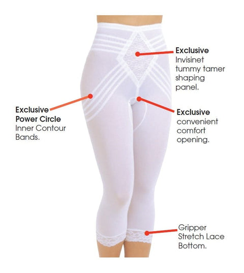 Style 6269 | Breathable Waistline Capri Pant Liner | Power Mesh Fabric | Firm to Extra Firm Support