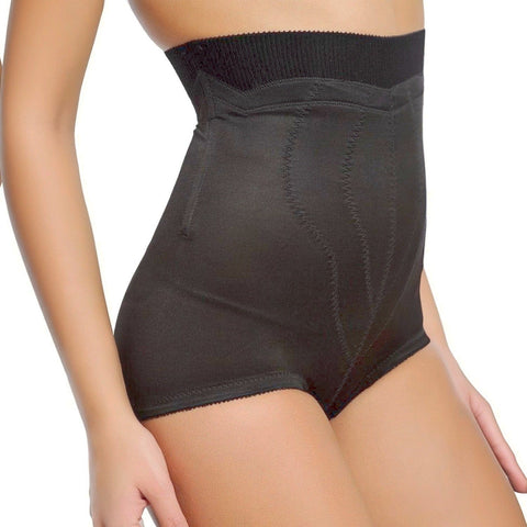 Style 6296 | High Waist Panty Brief with Tulip Front Panel | Memory Compression Fabric | Medium Support