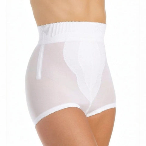 Style 6296 | High Waist Panty Brief with Tulip Front Panel | Memory Compression Fabric | Medium Support