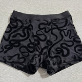 Sheer Boxer Briefs Shorts - Snakes