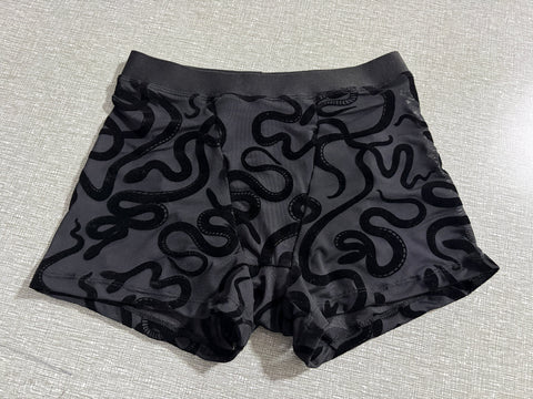 Sheer Boxer Briefs Shorts - Snakes