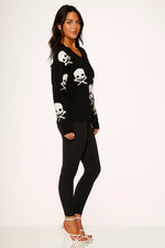 Black Skulls Sweater