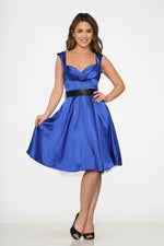 Blue Occasional Swing Dress