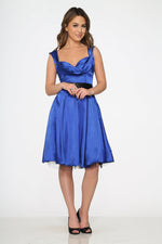 Blue Occasional Swing Dress