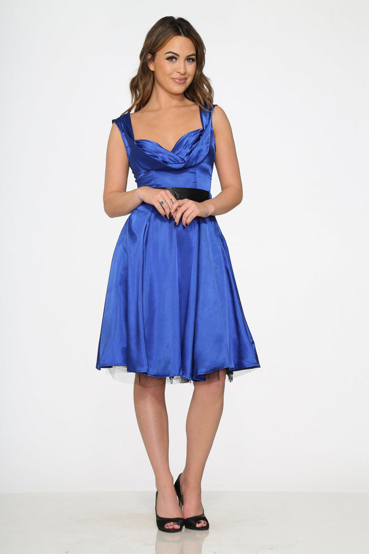 Blue Occasional Swing Dress