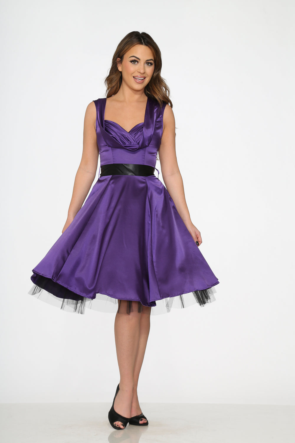 satin swing dress Satin dresses