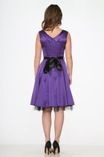 Purple Occastional Swing Dress