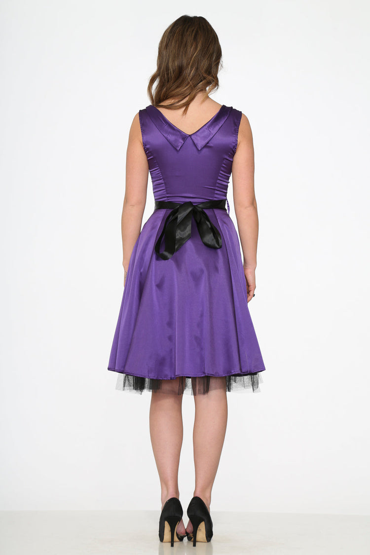 Purple Occastional Swing Dress