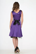 Purple Occastional Swing Dress