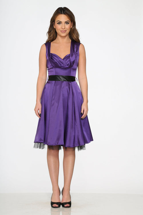 Purple Occastional Swing Dress