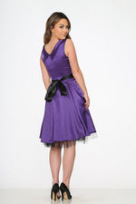 Purple Occastional Swing Dress