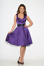 Purple Occastional Swing Dress
