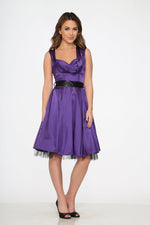 Purple Occastional Swing Dress