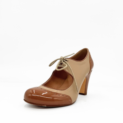 Leora Oxford Heeled Pumps