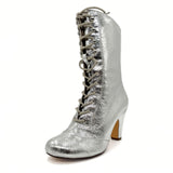 Claire Metallic Victorian Boots