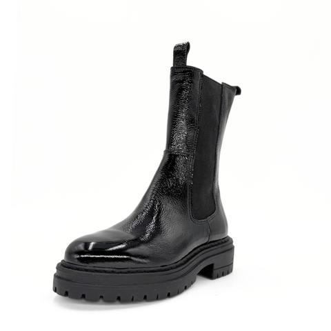 Sherry Patent Lugsole Booties