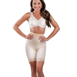 High Waist Light Shaping Bike Short | Satin 4-Way Stretch with Built-In Panty | Style 518