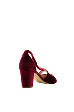 Oren Velvet Mary Jane Heels