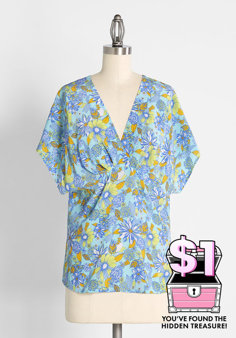 Day Vibe Doll Silk Dolman Top (Final Sale)