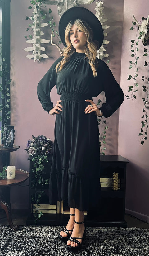 Dorothea - Classic Boho Shirred Witch Dress