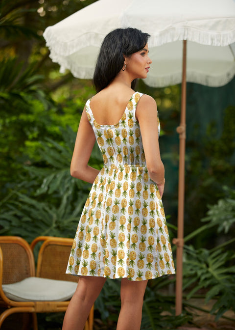 cotton skater dress Pineapple Skater Dress XS